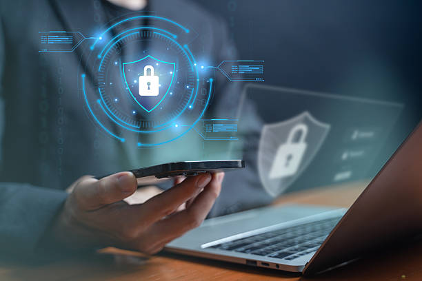 istock Business cybersecurity concept.Data protection and online safety. 2243591098