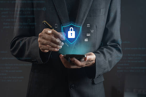 istock Business cybersecurity concept.Data protection and online safety. 2243591122