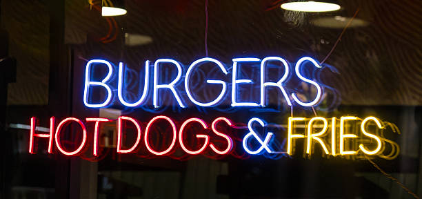 istock Glowing food advertisement on market 2243592833