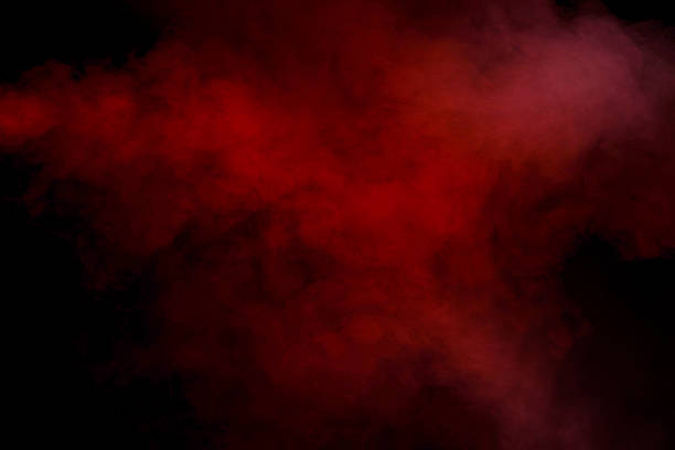 istock Orange and red steam on a black background. 2243603353