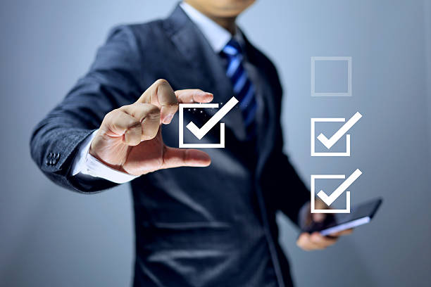 istock check mark to put on the right position 2243608011