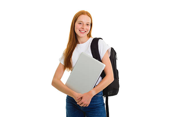 istock Pretty 18 years old blonde girl posing in studio 2243613472