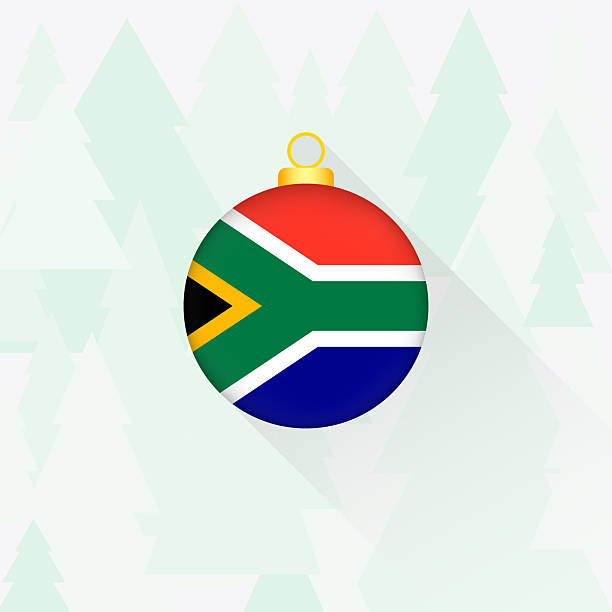 istock South Africa National Flag Christmas Decoration. 2243615044