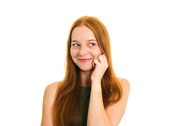 istock Pretty 18 years old blonde girl posing in studio 2243615270