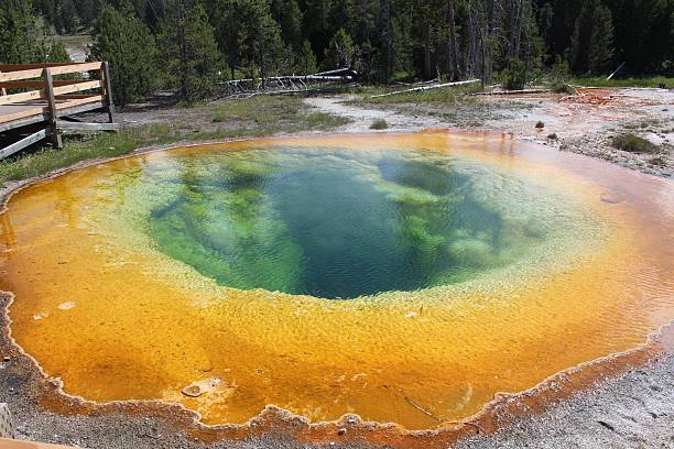 istock Vibrant Geothermal Hot Spring in Yellowstone. 2243617929