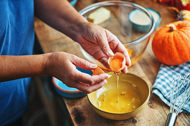 istock Preparing Pumpkin Pie for the Holidays in Domestic Kitchen 2243625692