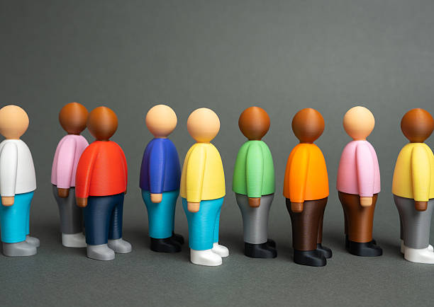 istock A queue of people. Figures of people stand in a queue. Bureaucracy 2243626893