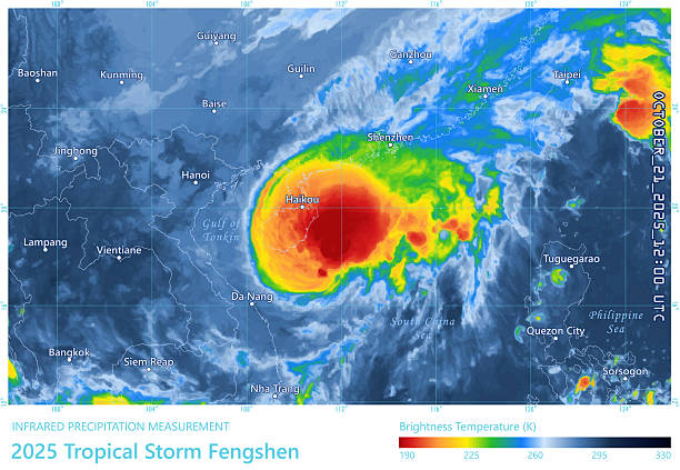istock Tropical Storm Fengshen 20251021 Precipitation Map Hainan 2243639502