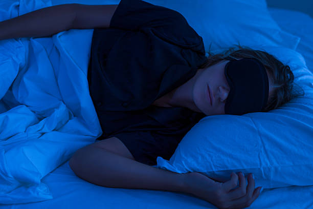 istock Woman sleeping with eye mask on 2243643027
