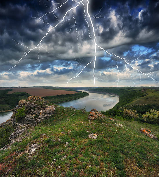 istock Stormy Sky Over River Canyon 2243649967