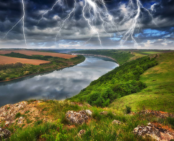 istock Stormy Sky Over River Canyon 2243650265