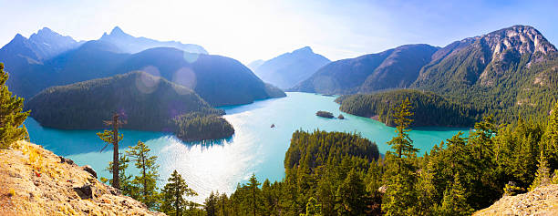 istock Panoramic View of Diablo Lake from High Overlook 2243657112
