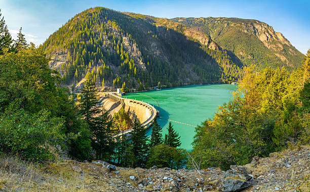 istock Hydroelectric Diablo Dam on the Skagit River 2243657156