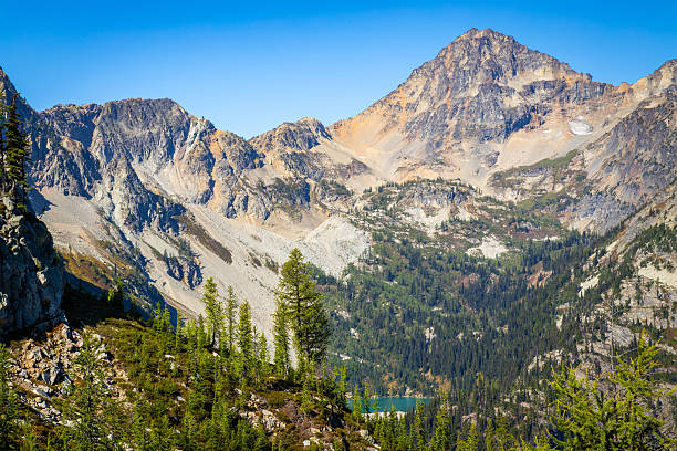 istock Scenic View of Lake Ann from Maple Pass Summit 2243658439