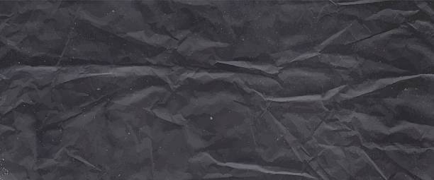 istock Dark gray paper. Abstract black background with folded and crumpled cardboard texture. Perfect for Xmas or Christmas eco-themed design, packaging, and holiday crafts. Black vector illustration 2243671133