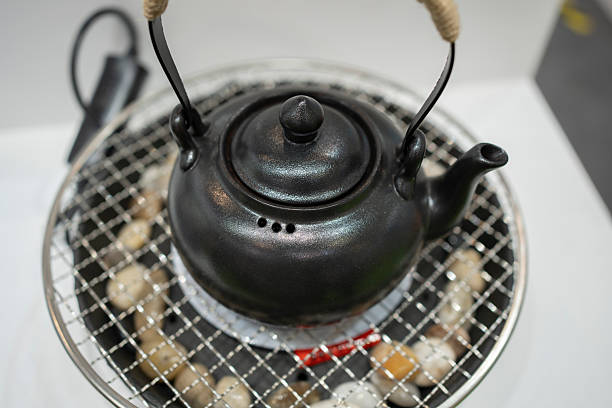 The kettle on the stove