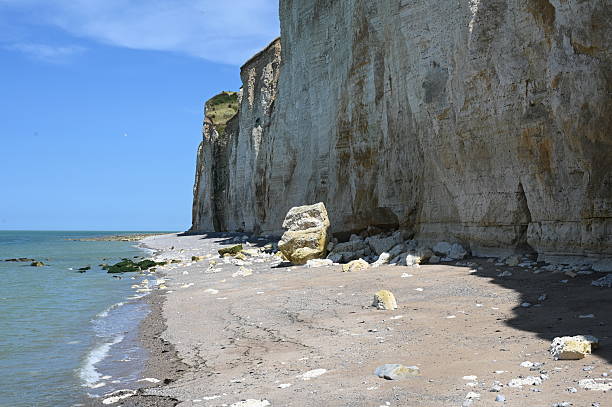 Chalk cliffs near Saint-Pierre-en-Port, Normandy