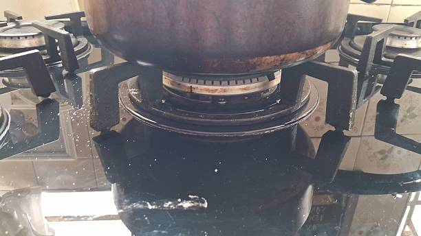 istock Pan on top of the stove 2243674650