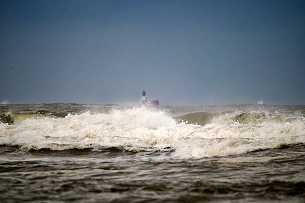 istock Storm waves crashing seascape views 2243675065