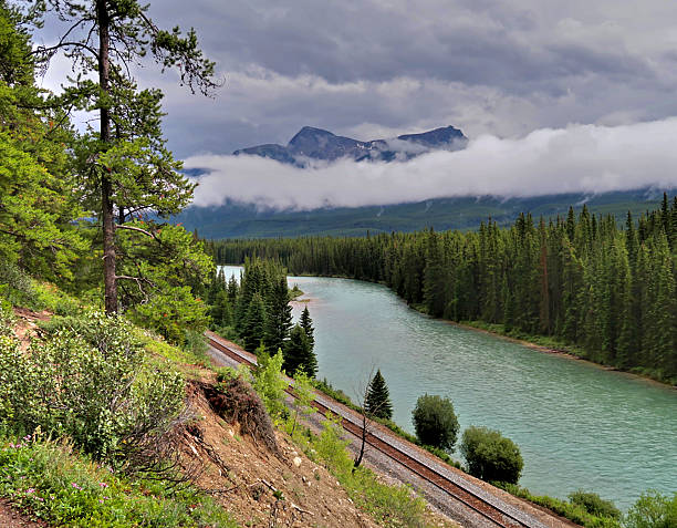 istock River, Railroad and Rockies 2243675478