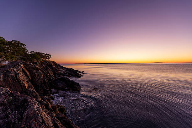 istock Sunrise on the Rocks in Belfast Maine 2243684328