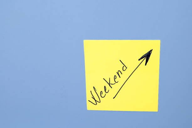 Yellow sticky note with the word \