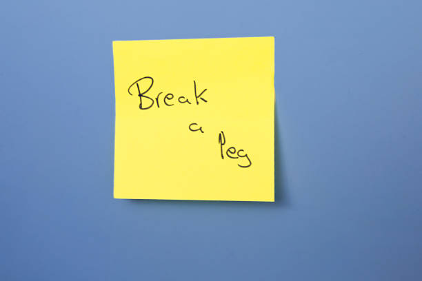 Yellow sticky note with creatively written phrase \