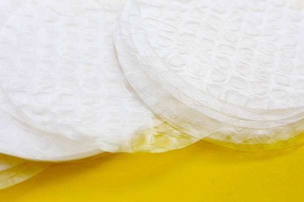 istock Stacked round sheets of Vietnamese rice paper 2243700644