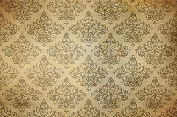 istock Old grunge paper background with decorative ornament. 2243710546