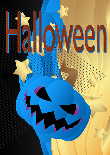 istock Halloween, Holiday Pumpkin Jack O' Lantern celebration wallpaper with gradient colors. 2243714348