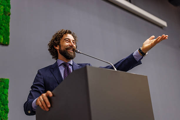 istock Speaker presenting new ideas at business conference 2243718527