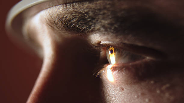istock Close-up of human eye during ophthalmology examination 2243734756