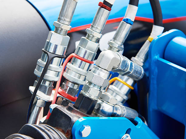 istock Hoses of hydraulic machine 2243753758