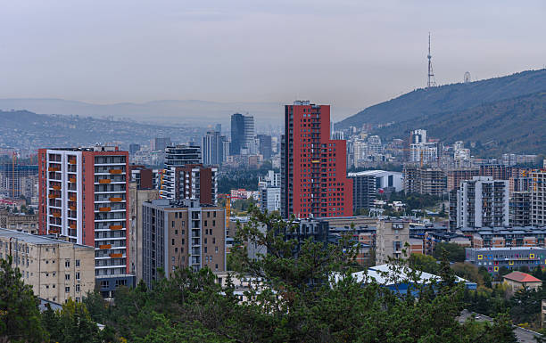 istock Mountain View of Saburtalo District in Tbilisi 2243762449