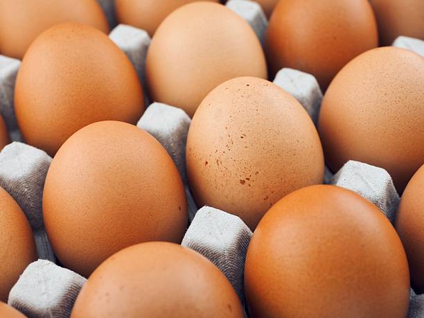 istock Fresh brown eggs, food, cooking ingredients 2243766992