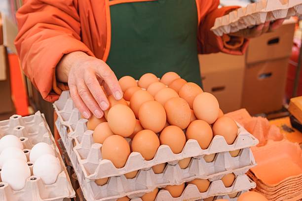 istock Sale of fresh eggs 2243769801
