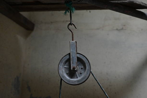 pulley used to draw water from a well