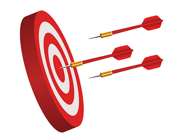 istock Darts. Dartboard and dart. Vector 3d clipart isolated on white background 2243774412
