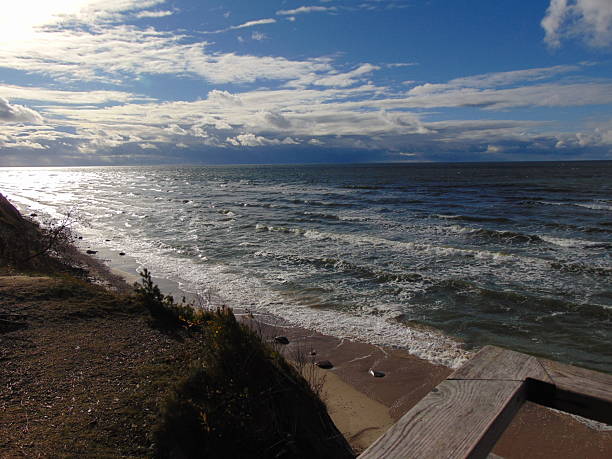 Baltic seascape in cloudy weather