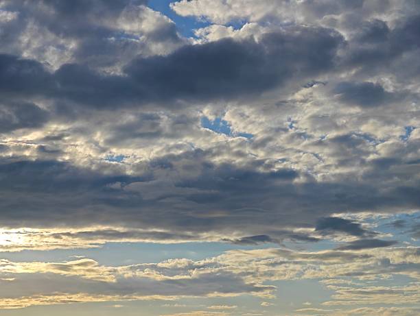 istock cumulus and stratus clouds in sky at dusk 2243782175