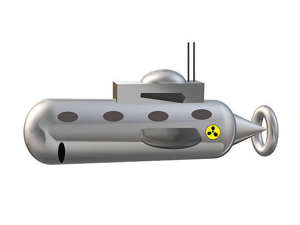 istock 3D of a Cartoon-Style Submarine. isolated on white background. 2243782410