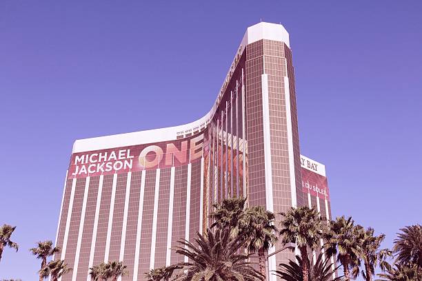 Mandalay Bay hotel view in Las Vegas. It is one of 20 largest hotels in the world with 3,309 rooms.