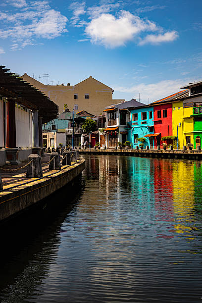 istock Melaka River with colorful houses on the shore 2243805296