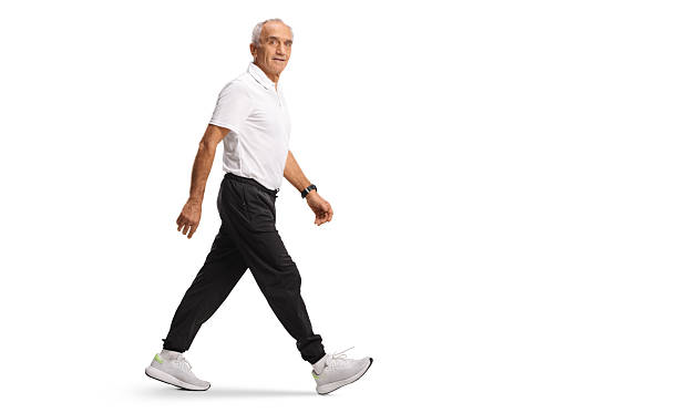 istock Elderly man in tracksuits walking 2243806899