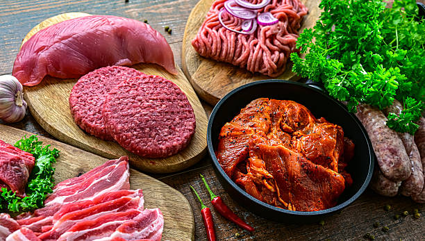 istock Composition with a variety of meat products 2243808292