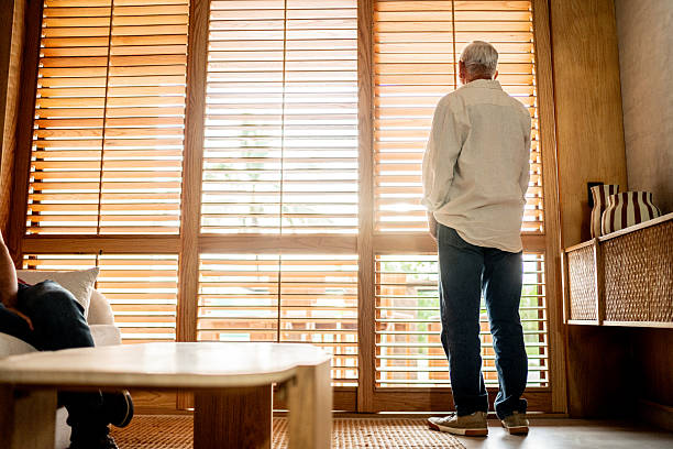 istock Senior man contemplation at home 2243815804