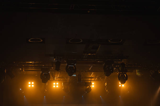istock Dim, moody backstage scene with warm amber stage lights 2243825772