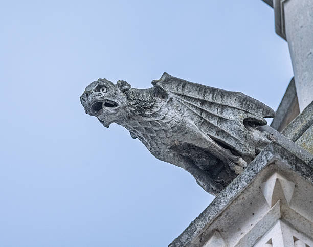 istock Winged demon gargoyle at Palencia Cathedral in Spain 2243826944