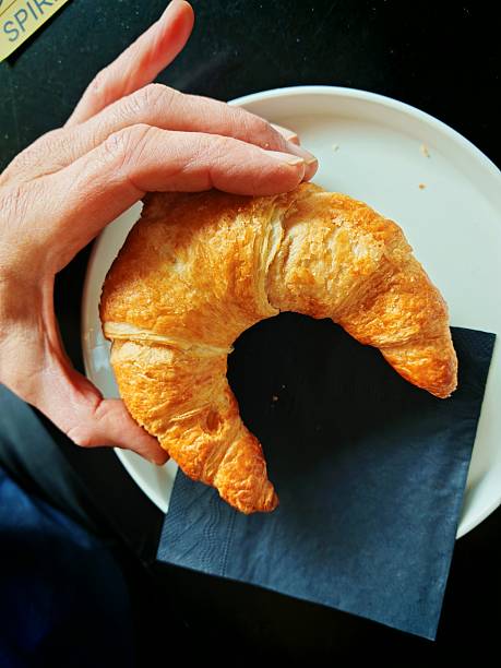 croissant a puff pastry from the bakery