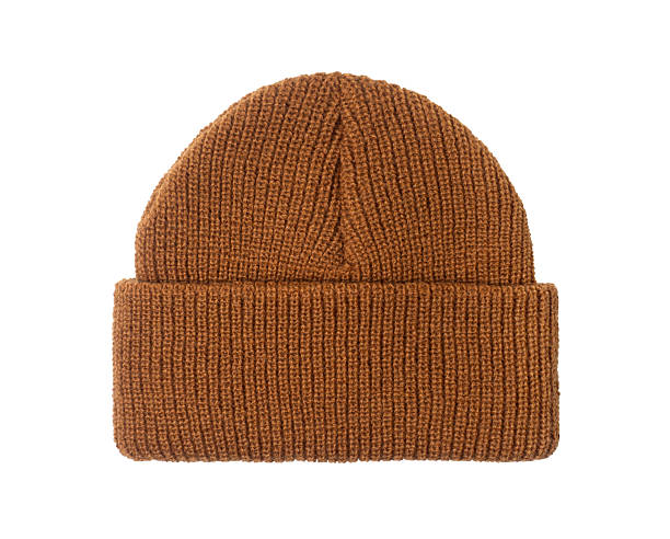 istock Brown woolen hat closeup isolated on a white background 2243844434